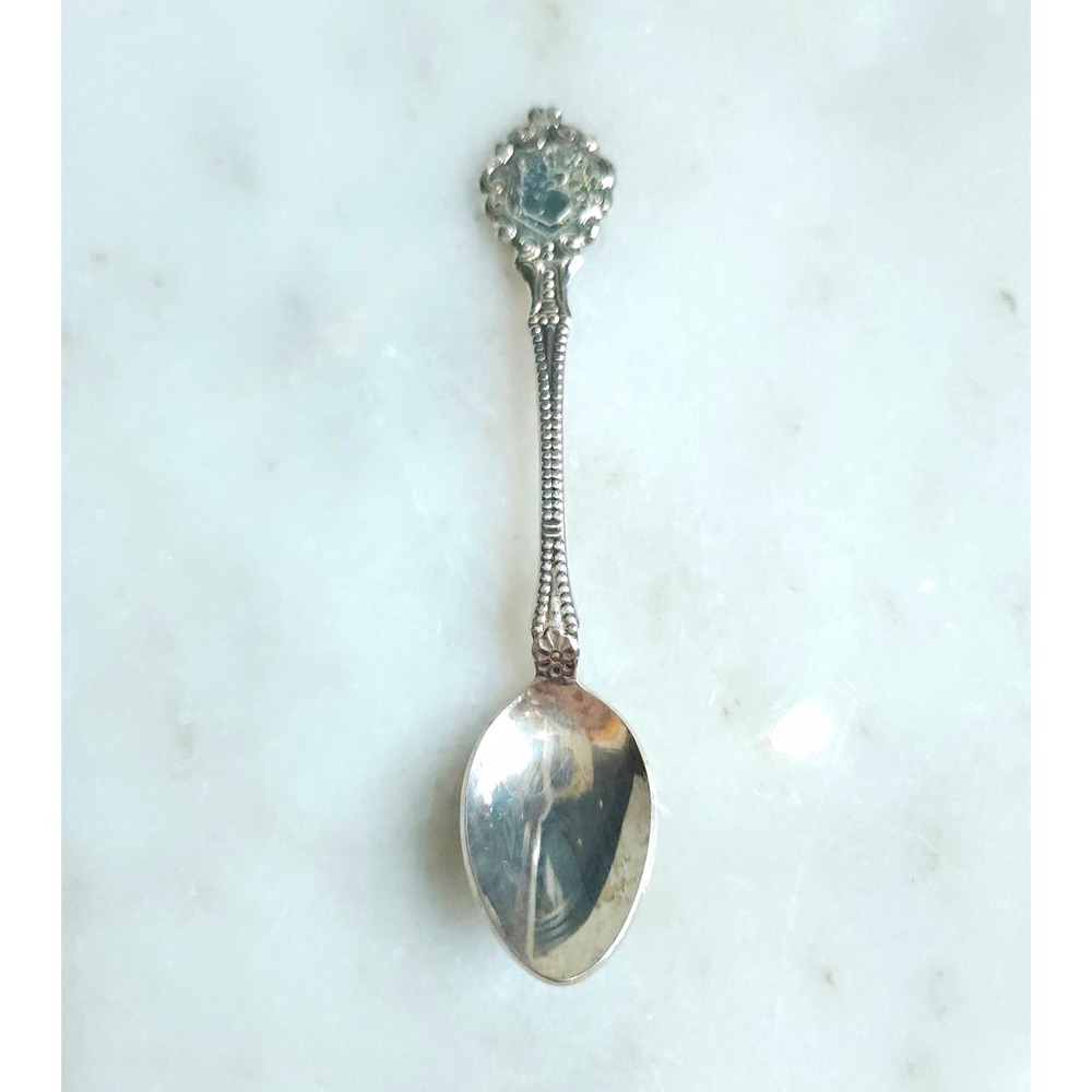 Argentina Souvenir Collectible Spoon Ornate Victorian Silver Plated 15 Grams
